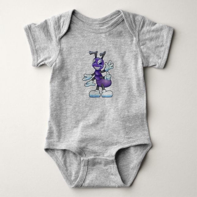 Cute Insect Baby Bodysuit (Front)