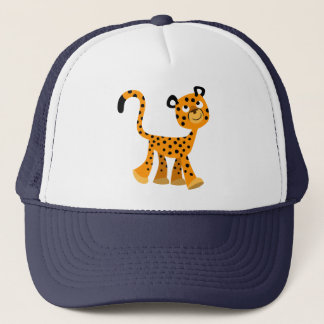 Cute Insouciant Cartoon Cheetah Hat