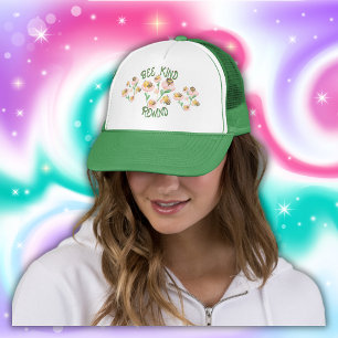 Cute Inspirational Bee Kind - Rewind   Trucker Hat