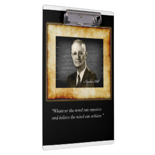 Cute Inspirational Napoleon Hill Clipboard 
