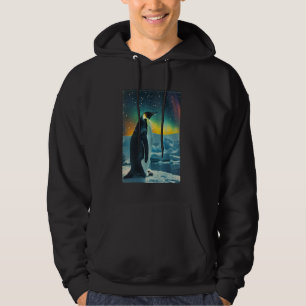 Cute Inspirational Penguin Art Vintage Graphic Ret Hoodie