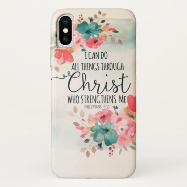 Cute Inspirational Quote  iPhone X Case (Back)