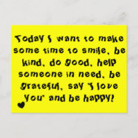 Cute Inspirational Quote Print Yellow