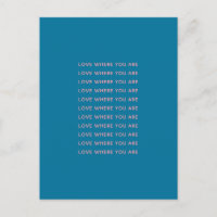 Cute Inspirational Uplifting Words Typography Blue