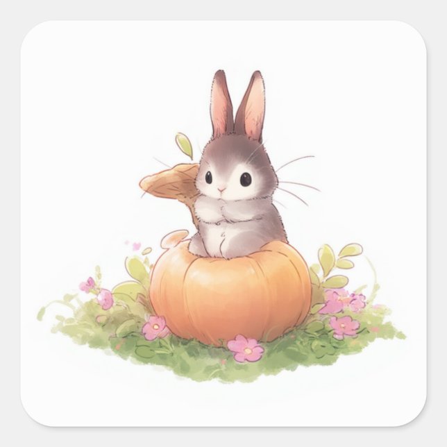 Cute Inspired Design Square Sticker (Front)