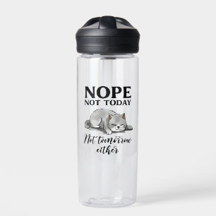 Cute Introvert Cat Water Bottle