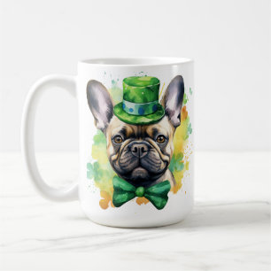 CUTE IRISH DRESSED FRENCH BULLDOG DOG COFFEE MUG