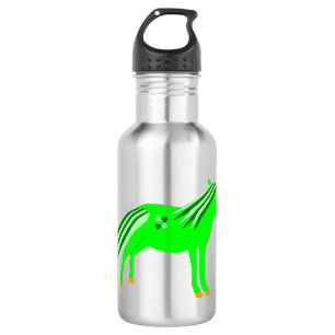 Cute Irish Green and Gold Unicorn 532 Ml Water Bottle