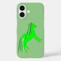 Cute Irish Green and Gold Unicorn