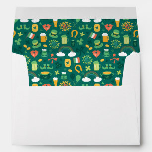 Cute Irish Icon Pattern Envelope