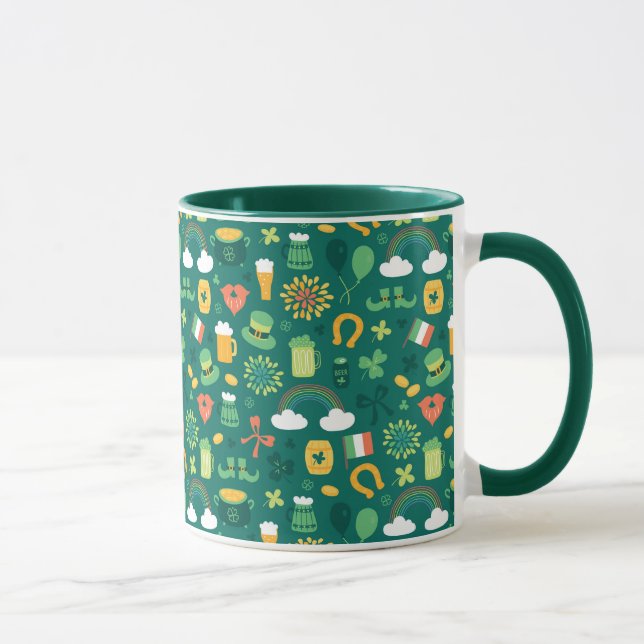 Cute Irish Icon Pattern Mug (Right)