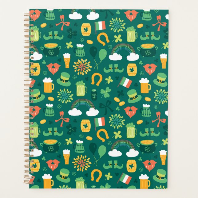 Cute Irish Icon Pattern Planner (Front)