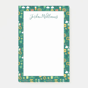 Cute Irish Icon Pattern Post-it Notes