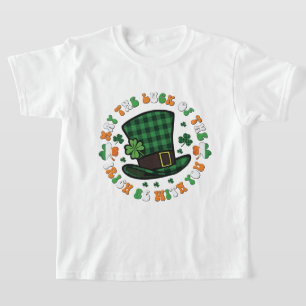Cute Irish luck word art  T-Shirt