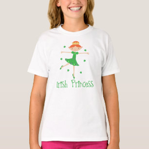 Cute Irish Princess Kids Tee Shirt
