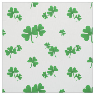 Cute Irish Shamrock Pattern Fabric