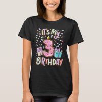 Cute It S My 3rd Birthday Cake Doughnut 3 Year Old