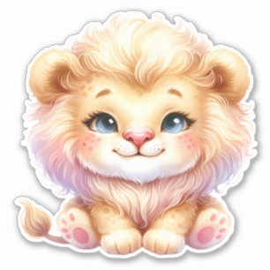 Cute It Up! Lion Custom Cut Scrapbooking Sticker