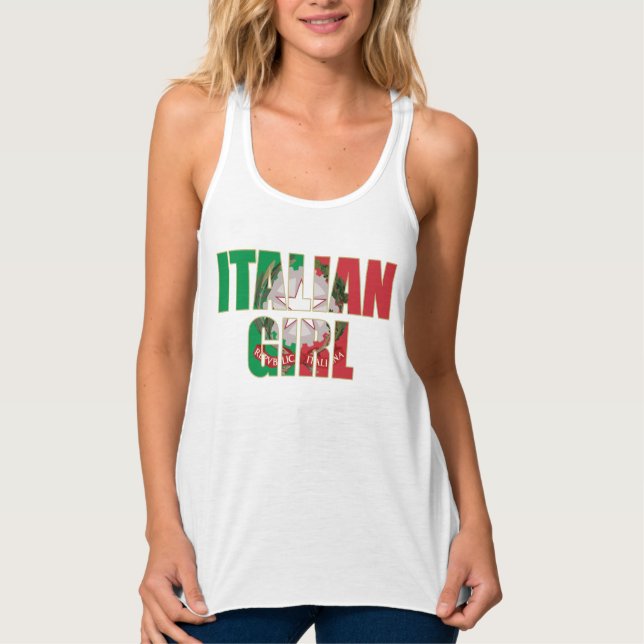 Cute Italian Girl Singlet (Front)