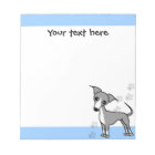 Cute Italian Greyhound Cartoon - Pawprint Blue