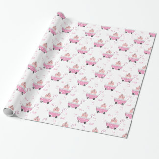 Cute It's a Girl Baby Shower Wrapping Paper