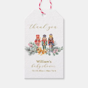 Cute It's Cold Outside Nutcracker Baby Shower Gift Tags