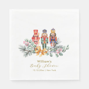 Cute It's Cold Outside Nutcracker Baby Shower  Napkin