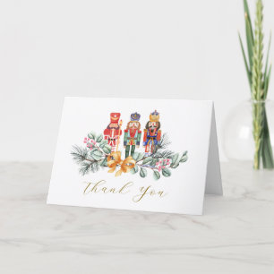 Cute It's Cold Outside Nutcracker Baby Shower  Thank You Card