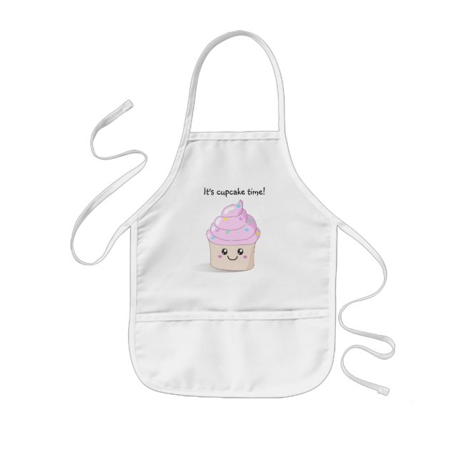 Cute It's cupcake time apron (Front)