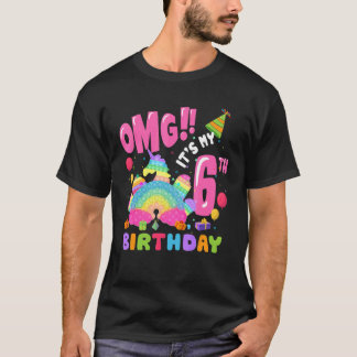 Cute It's My 6th Birthday 6 Years Old Pop It Unico T-Shirt
