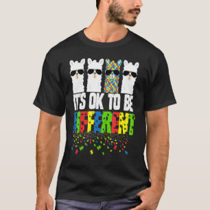 Cute It's Ok To Be Different Autism Awareness Puzz T-Shirt