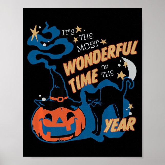 Cute It's the Most Wonderful Time Of the Year Cat  Poster (Front)