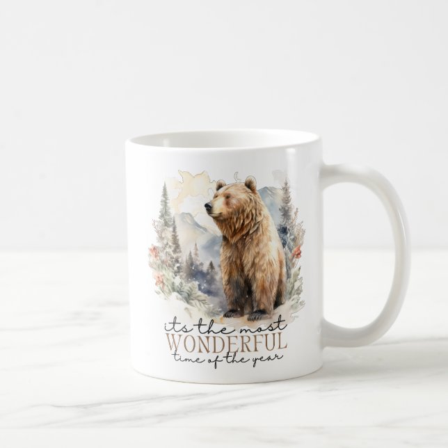 Cute It's The Most Wonderful Time Of Year/Bear Coffee Mug (Right)