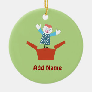 Cute Jack in the Box Ceramic Tree Decoration