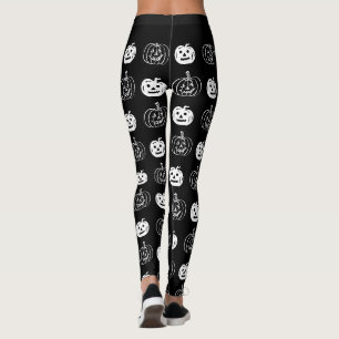 Cute Jack O Lantern Pattern Halloween Costume Leggings