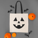 Cute Jack O Lantern Pumpkin Face Halloween<br><div class="desc">Celebrate Halloween in style with this cute pumpkin face tote bag. This fun jack o lantern design has a happy toothy grin!</div>