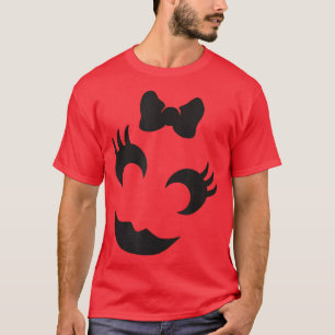 Cute Jack O' Lantern Pumpkin Wink Face Funny Hallo T-Shirt