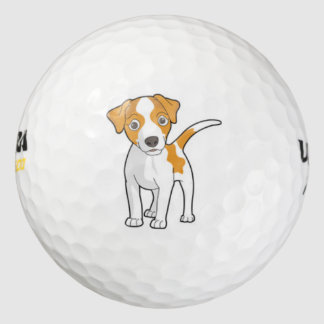 cute jack russell golf ball