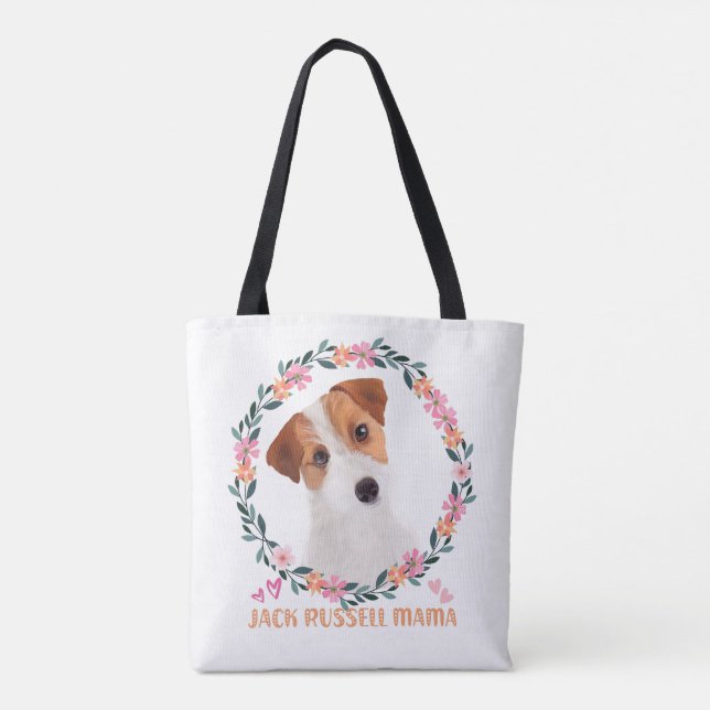Cute Jack Russell Terrier - Jack Russell Mama Tote Bag (Back)