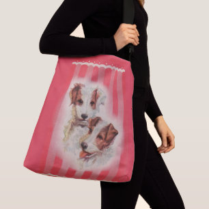 CUTE Jack Russell terriers illustration Crossbody Bag