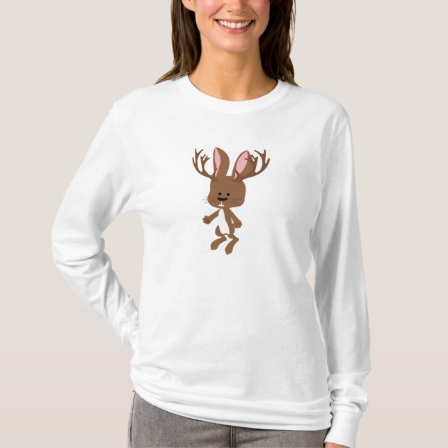 Cute Jackalope T-Shirt (Front)