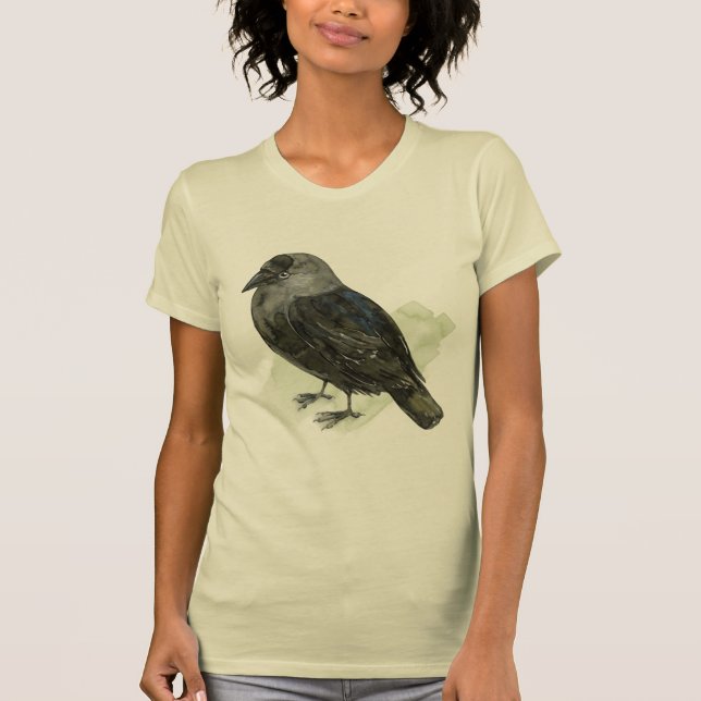 Cute jackdaw T-Shirt (Front)