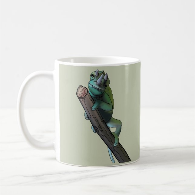 Cute Jackson’s Chameleon Coffee Mug (Left)