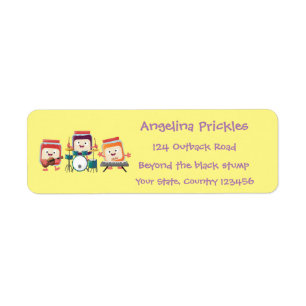 Cute jam session cartoon musician humour