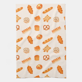 Cute Japanese Bakery Breads Cosy Aesthetic Tea Towel