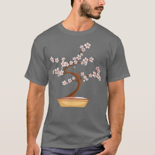 Cute Japanese Bonsai Sakura Cherry Blossom Kawaii  T-Shirt
