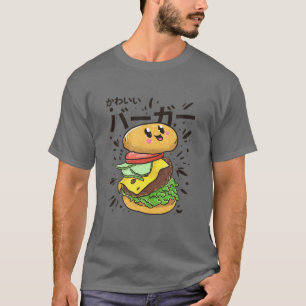 Cute Japanese Burger Kawaii Food Lover Gift Ts T-Shirt