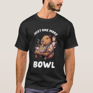Cute Japanese Capybara Eating Ramen Noodles Long S T-Shirt