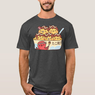 Cute Japanese Food Takoyaki Octopus Balls T-Shirt