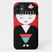 Cute Japanese Geisha Girl iPhone 5/5S Case